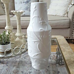 NEW! MASSIVE Exquisite 16" TALL FLORAL VASE
